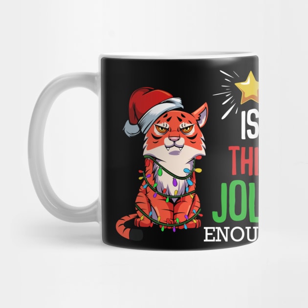 Jolly Tiger - Funny Christmas Sayings by Lumio Gifts